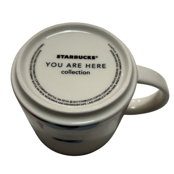 Starbucks 2017 You Are Here Collection Chicago Mug 14 Fl Oz Orange Interior - Picture 2 of 4